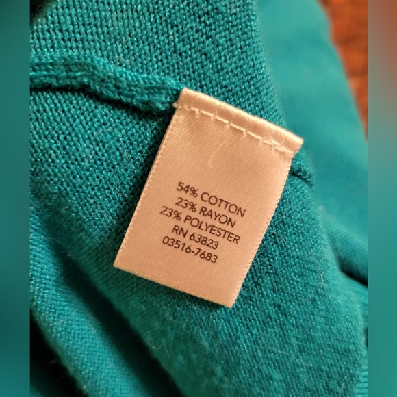 Christopher & Banks Vibrant Teal Cardigan - Picture 5 of 5